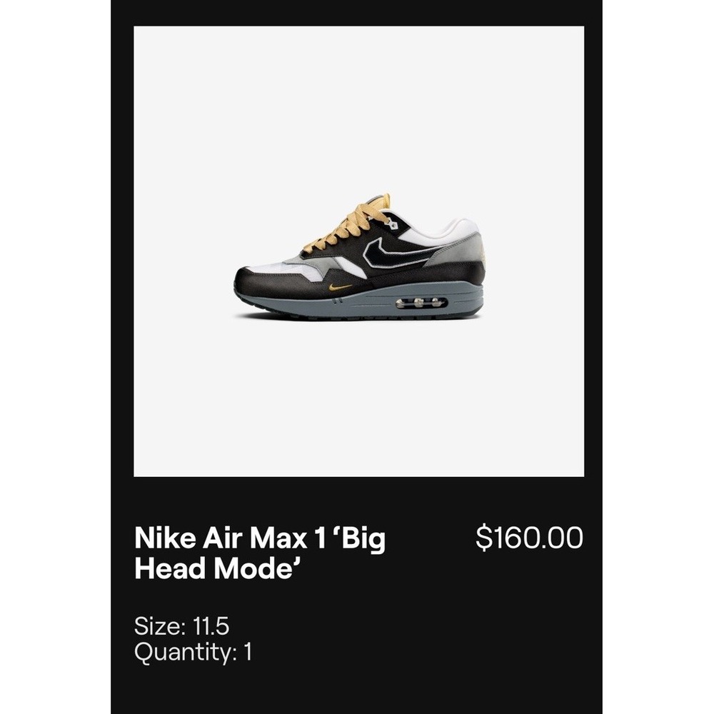 Nike Air Max Big Head Mode Limited-‎ sz  11.5 Golden Eye 007 - Picture 16 of 16
